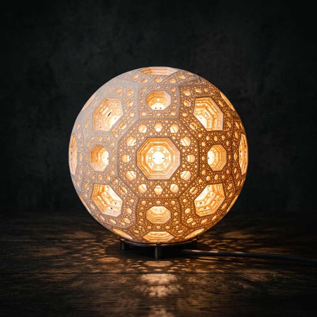 Intricate Lattice Lamp